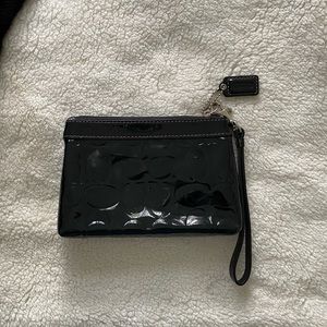 Black Coach wristlet